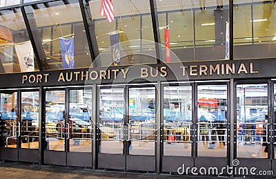 The Port Authority Bus Terminal Editorial Stock Photo