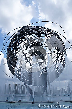 1964 New York World s Fair Unisphere in Flushing Meadows Park, Queens, NY Editorial Stock Photo