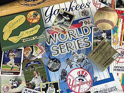 New York Yankee Collage Editorial Stock Photo