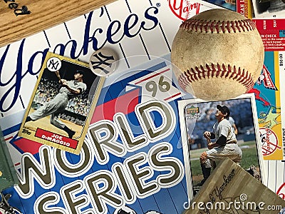 New York Yankee Collage Editorial Stock Photo