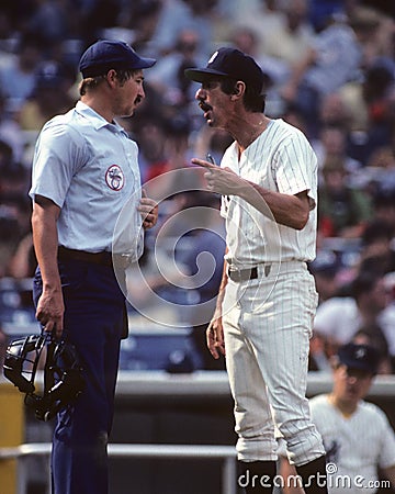 New York Yankees manager Billy Martin Editorial Stock Photo