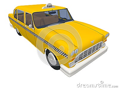 New-york yellow taxi Stock Photo