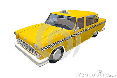 New-york yellow taxi Stock Photo