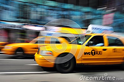 New York Yellow taxicab Editorial Stock Photo