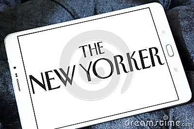 The New Yorker magazine logo Editorial Stock Photo