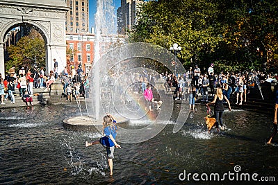 New Yorkers celebrate Biden election victory Editorial Stock Photo