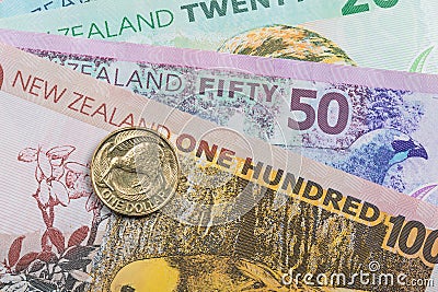 New Zealand currency Stock Photo