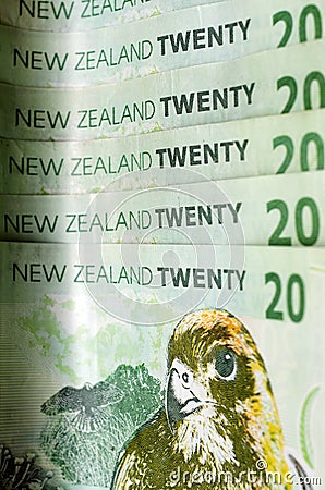 New Zealand Currency Dollar Notes Money Stock Photo