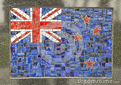 New Zealand flag Stock Photo