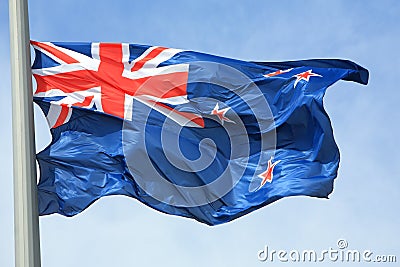 New Zealand flag Stock Photo