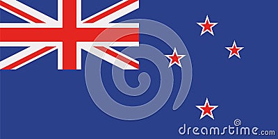 New Zealand flag Vector Illustration