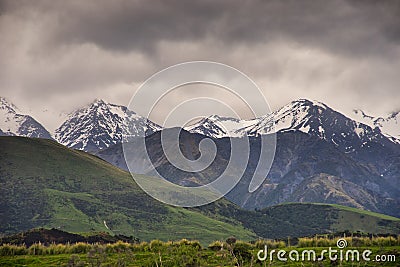 New Zealand landscape Stock Photo