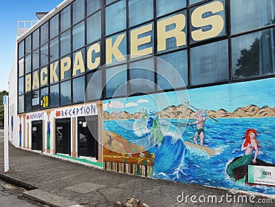 New Zealand, Picton, Marlborough, Accommodation Editorial Stock Photo