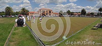 Lawn Bowling at the Government Gardens Editorial Stock Photo