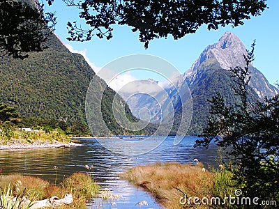 New Zealand Southern Alps Mountains Stock Photo