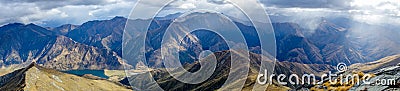 New Zealand - Southern Alps panorama Stock Photo