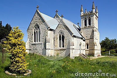 New zealand, st. martins church in duntroon Stock Photo