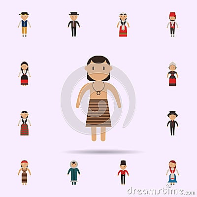 New Zealander, man cartoon icon. Universal set of people around the world for website design and development, app development Stock Photo