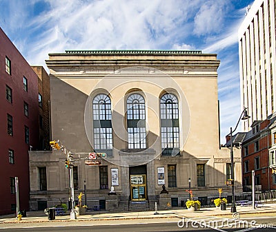 Newark, NThe Newark Museum of Art, a 2nd Renaissance Revival building in the James Street Commons Editorial Stock Photo