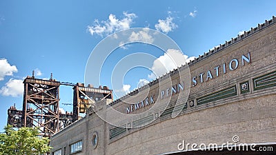 Newark Penn Station, Pennsylvania Station, NJ, USA Editorial Stock Photo