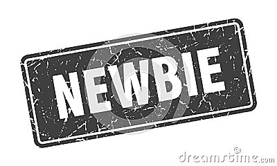 newbie sign. newbie grunge stamp. Vector Illustration