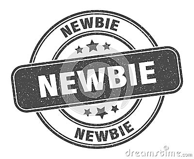 newbie stamp. newbie round grunge sign. Vector Illustration
