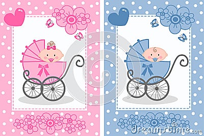 Newborn baby Vector Illustration