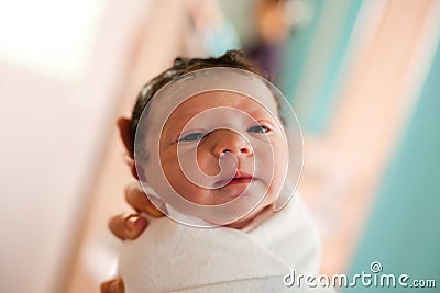 Newborn baby Stock Photo