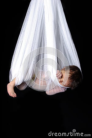 Newborn sleeping Stock Photo