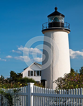 Newburyport Harbor (Plum Island) Lighthouse Stock Photo