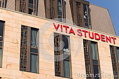 Exterior of Vita Student building of student accomodation Editorial Stock Photo