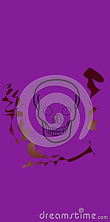 newest skull logo and best Cartoon Illustration