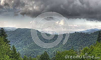 Newfound Gap, Smoky Mountains Stock Photo