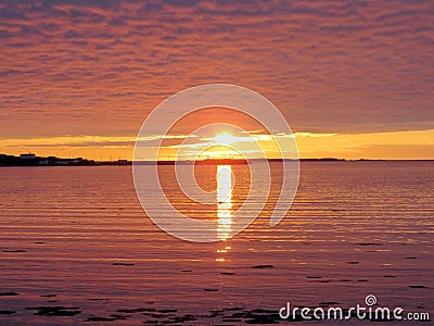 Newfoundland sunset 2016 Stock Photo