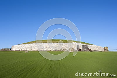 Newgrange in Ireland Stock Photo