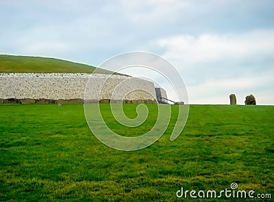 Newgrange prehistoric monument in County Meath Ireland Stock Photo