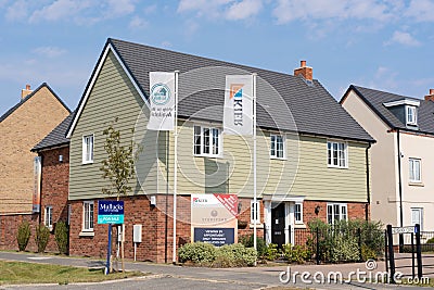 New build homes in a housing estate development. UK Editorial Stock Photo