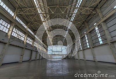 Newly constructed empty warehouse/factory Stock Photo