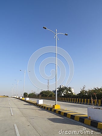 Newly constructed over bridge in Indore. Stock Photo