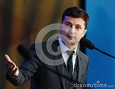 Newly elected President of Ukraine Vladimir Zelensky Editorial Stock Photo