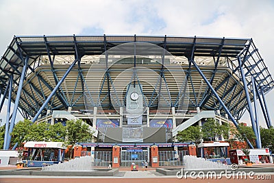 Newly Improved Arthur Ashe Stadium at the Billie Jean King National Tennis Center Editorial Stock Photo