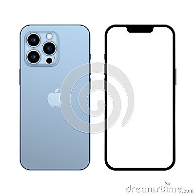 Newly released iphone 13 pro Vector Illustration