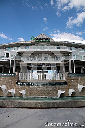 The Newly Remodeled Entrance to Hammond Stadium Editorial Stock Photo