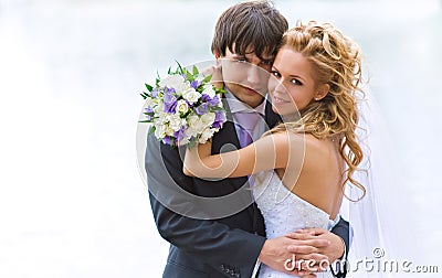 Newlyweds Stock Photo