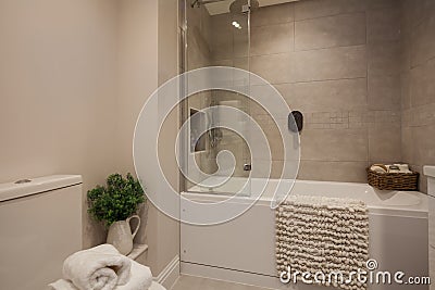 Luxury new home small bathroom Editorial Stock Photo