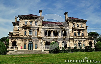 Newport, RI: 1895 The Breakers Mansion Editorial Stock Photo