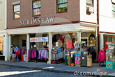 Newport, RI Souvenir store. Editorial Stock Photo