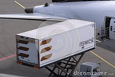 Newrest Catering Trailer At Schiphol Airport The Netherlands 26-5-2022 Editorial Stock Photo
