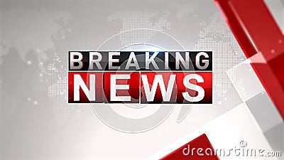 News Breaking Background Red And White Stock Video Video Of Chroma Newscaster
