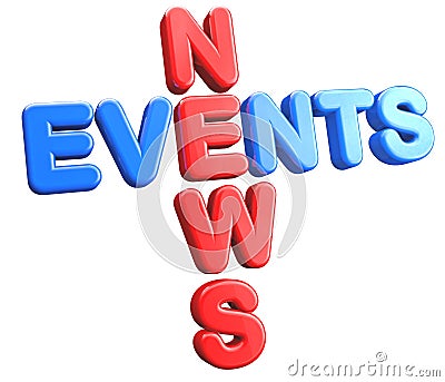 News Events Stock Photo